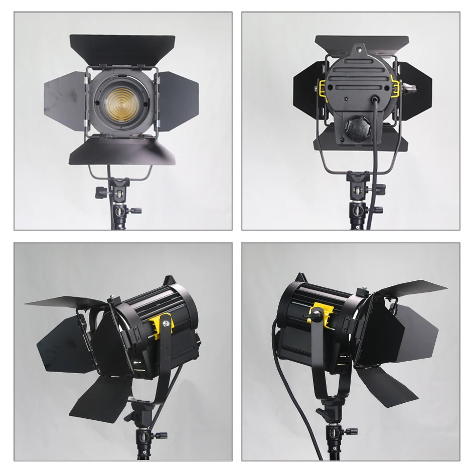 ALUMOTECH Daylight 20W LED Fresnel Lens Spot Continuous Lamp For Film Camera Video Studio Photography Light With 3200K Color Gel