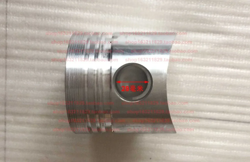 KM485QB-04005 Piston + KM485QB-01003 Cylinder liner / sleeve + Piston ring + KM485QB-04004 Piston pin, Laidong KM385BT engine
