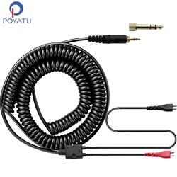 Спиральные Сменные кабели Poyatu для наушников Sennheiser HD25 HD25-1 HD25-1 II HD25-C HD25-13 HD 25