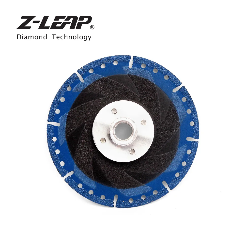 Z-LEAP 5 "125 มิลลิเมตรสูญญากาศ Brazed เพชรตัด 5/8-11 หรือ M14 หน้าแปลน Multi อเนกประสงค์กู้ภัยบดล้อ