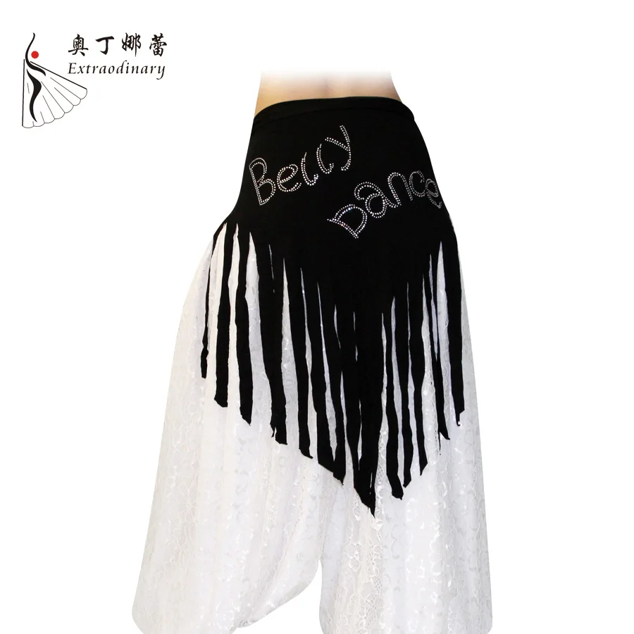 Women Belly dance Fringe Rhinestone Hip scarf Bellydancing Modal Belts