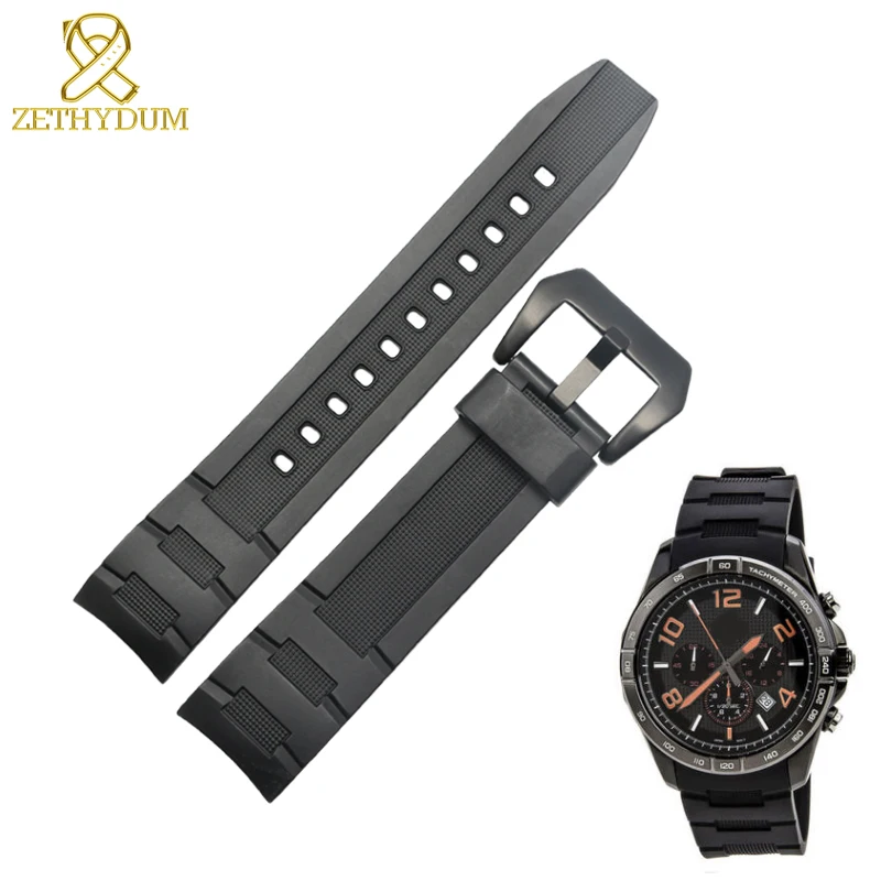 

Силиконовый резиновый ремешок для часов, ремешок для часов из смолы, ремешок для часов, ремешок для часов для Casio EFR-516PB 22 мм, водонепроницаемый ремешок для часов