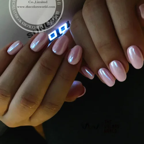 Imagen 1 del producto TCWZ671-W Tridimensional, Diamante brillante, color blanco, polvo nacarado, cambio de color mágico para nail art u otros