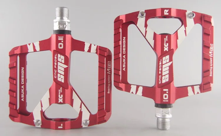 SMS Bicycle Pedals Aluminum Alloy Thread Sealed Bearings MTB Pedal Road Cycling Riding BIKE Pedals