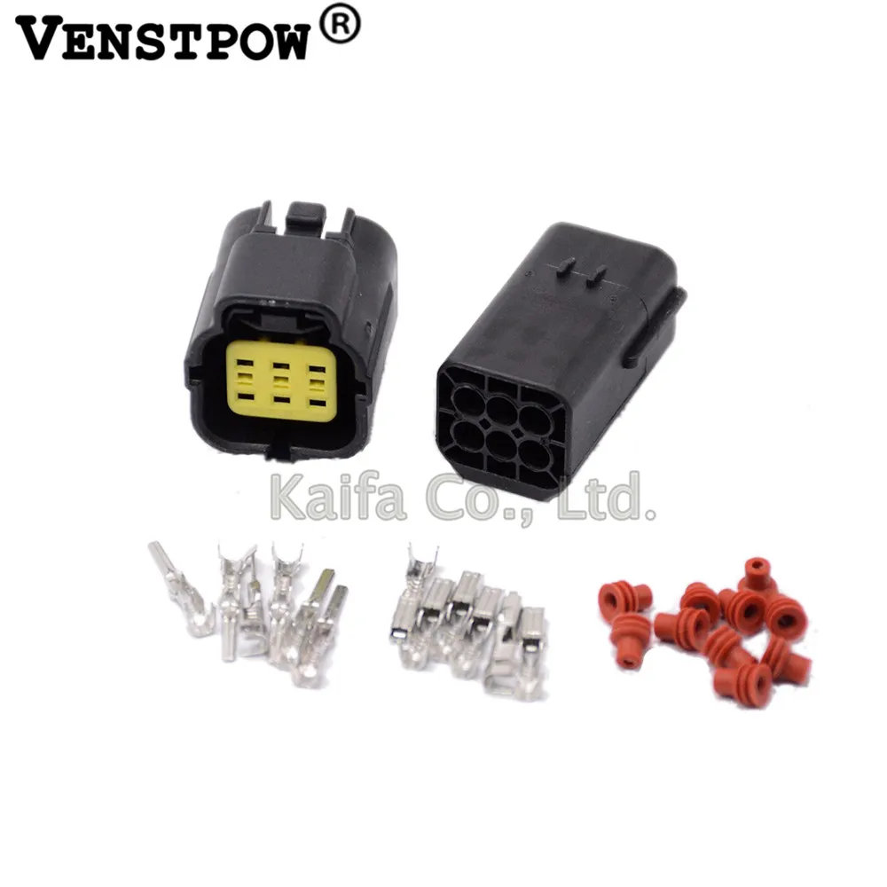 5 sets 2/3/4/6/8/10 Pin Way Waterproof Wire Connector Plug Car Auto Sealed Electrical Set Car Truck  connect