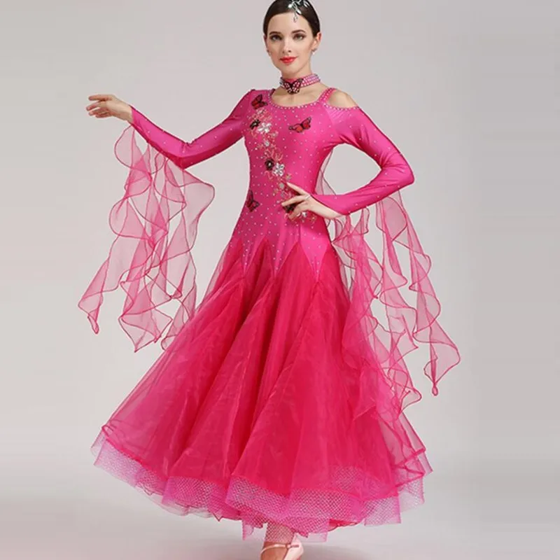 

plus size ballroom dance costumes standard dance dress blue ballroom dress for sale tango costume waltz dress luminous costumes