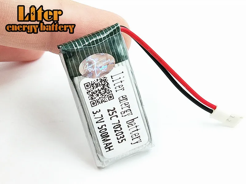 50pcs/lot 3.7V 500mAh Li-ion battery Ha Bosen h107d overflew FY310B Tanco m62R remote quadrocopter 702035 25C