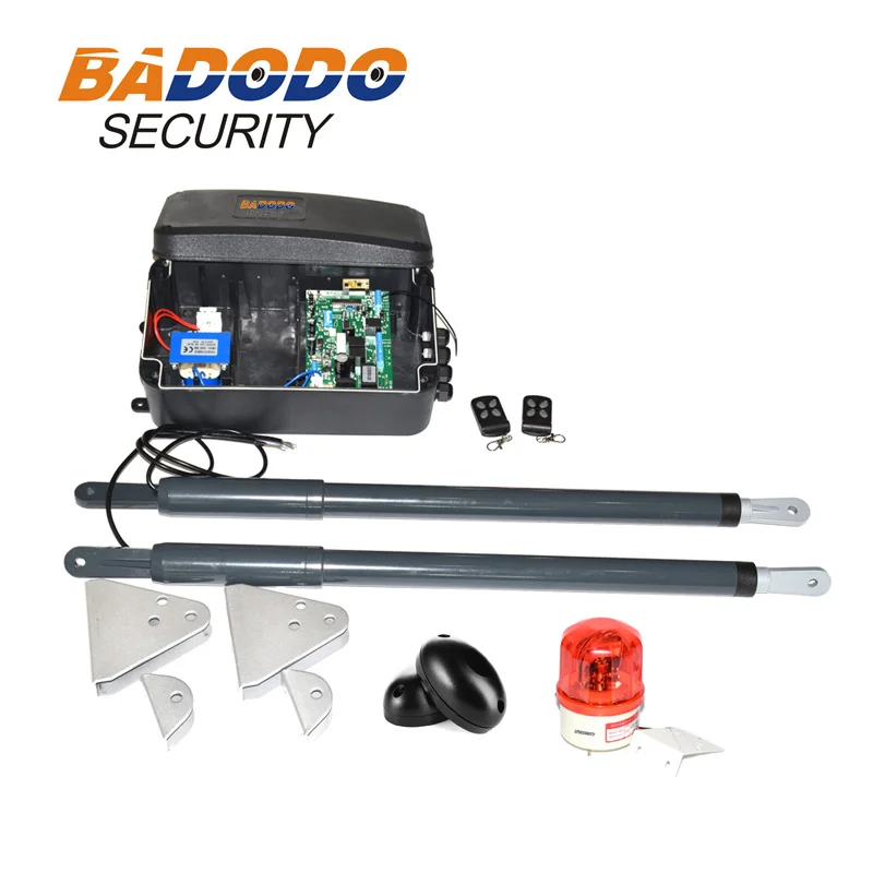 with fingerprint keypad optional automatic swing gate opener gate actuators kit 12VDC 200kg per leaf