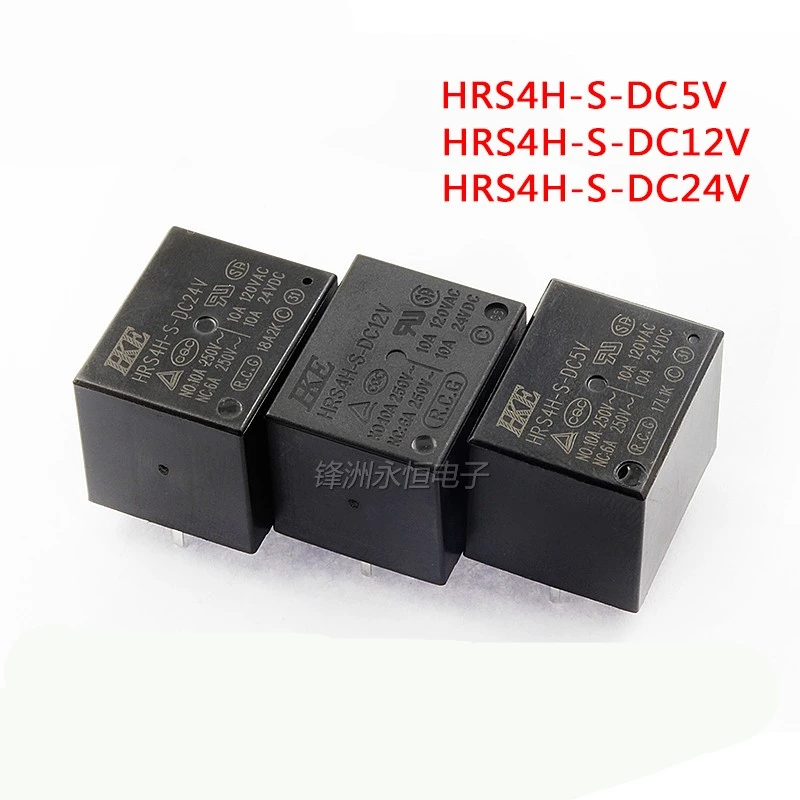 5PCS/Lot  Relay  HRS4H-S-DC5V  DC12V  DC24V-A C  4/5PIN  10A  T73