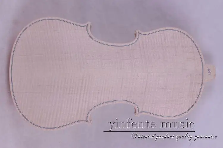 1  pcs New unfinished violin White Violin one piece flame maple Back 4/4 2051#