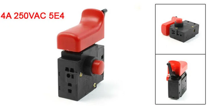 4A 250V AC Insulation Shell Latching Action Trigger Switch for Bosch III 2pcs