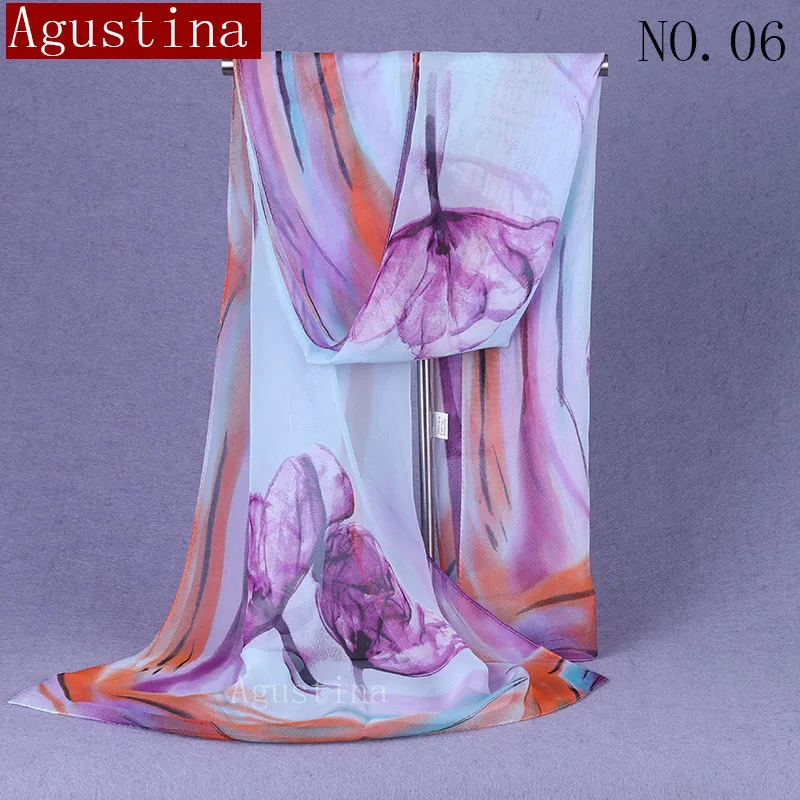 100% silk feel printing Gradient scarf fashion women headscarf designer brand luxury shawl for scarves stoles Comfortable shawls