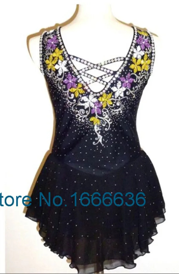 Professional Custom Figure Ice Skating Dresses For Girls Sleeveless New Brand Vogue Figure Skating Competition Dress DR2934