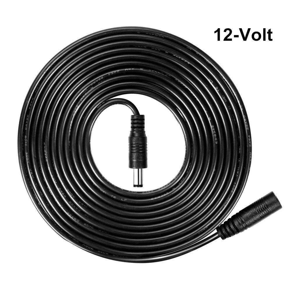 DC 12V Power Extension Cable 5.5*2.1mm Female Male Wire Cord Connection 1M 3M 5M 10M Extend Cable For CCTV Camera Home Appliance