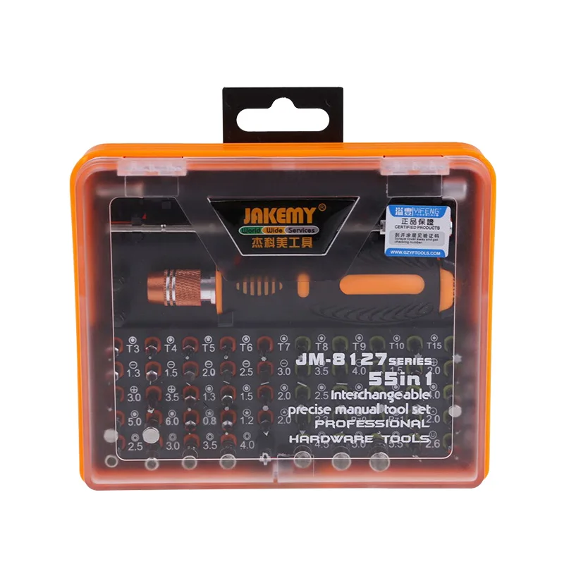 

Wholesale JM-8127 Kit 53 in 1 Sets of Tools Precision Sleeve Screwdrivers Set For Home Repair Cell Phone Computer Drop Shipping