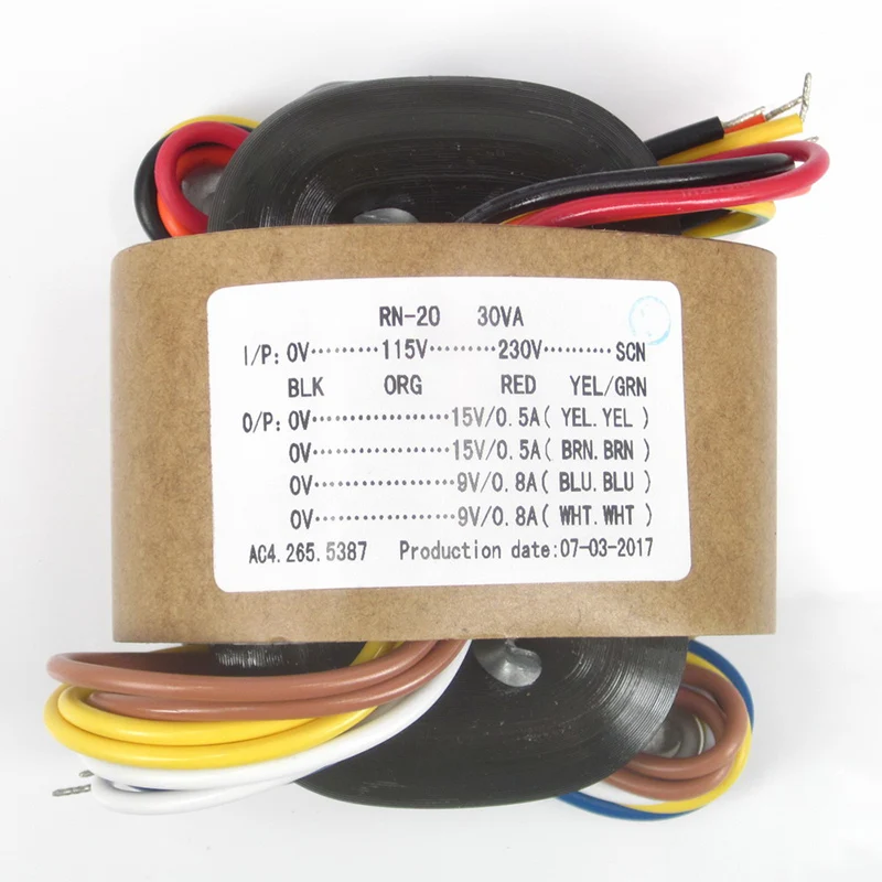 115 V – 230 V, 30 W, 35 W, 50 W, R-Core-Transformator, Dual-Ausgang für Röhrenverstärker, Vorverstärker, AMP-Decoder, DAC, CD-Player – Detail 5