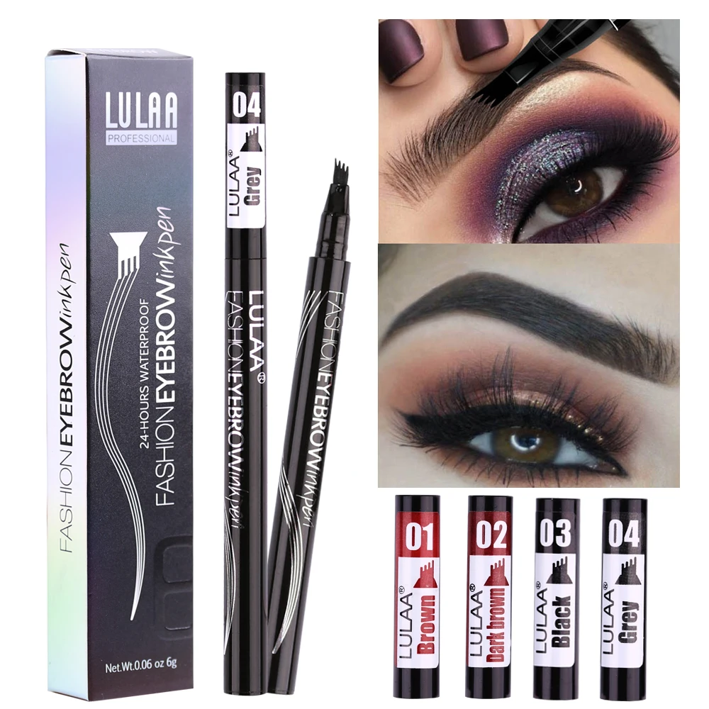 1pc di Lunga durata Microblading Del Tatuaggio Del Sopracciglio Matita Della Fodera Pigmento Impermeabile Penna Eyeliner Cosmetico di Bellezza di Trucco Strumenti di Liquido