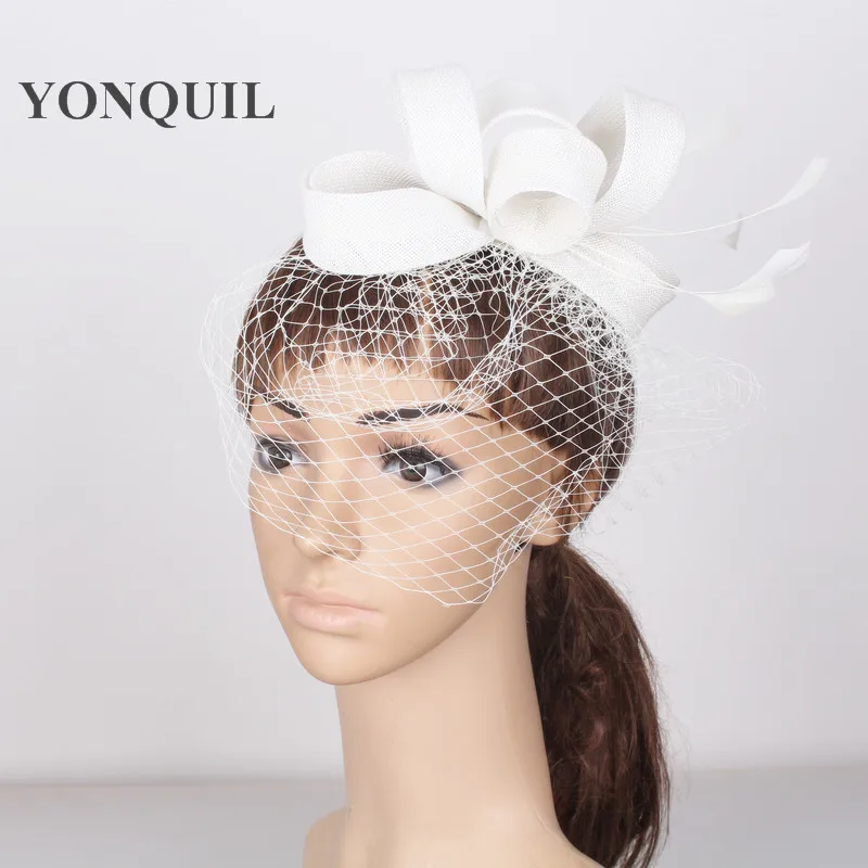 

High Quality Imitation Sinamay FASCINATOR BASE Nice Party Velling Hats Good For DIY Feather Hair Accessories Birdcage Veil Hats