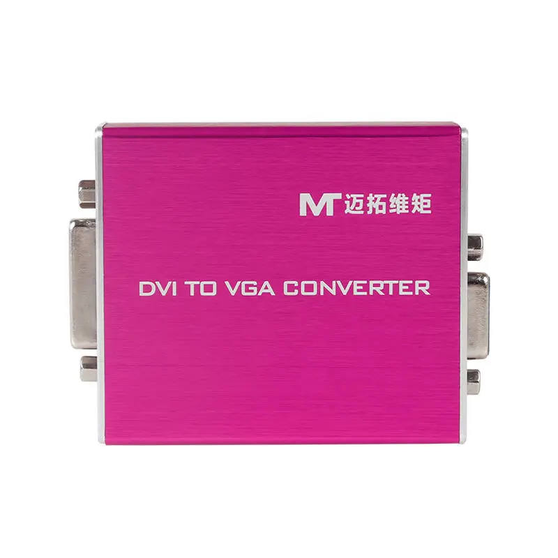 MT-VIKI DVI to VGA Converter DVI2VGA Adapter with Power Supply Stable Performance 1080P FHD High Quality MT-VD02