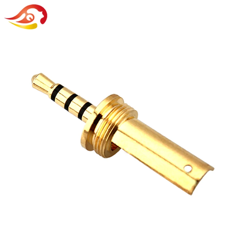 QYFANG 2.5mm Audio Plug 4 Poles Jack DIY Wire Connector Stereo Splice Adapter HiFi Earphone Solder Pure Copper Metal Plugs Jacks