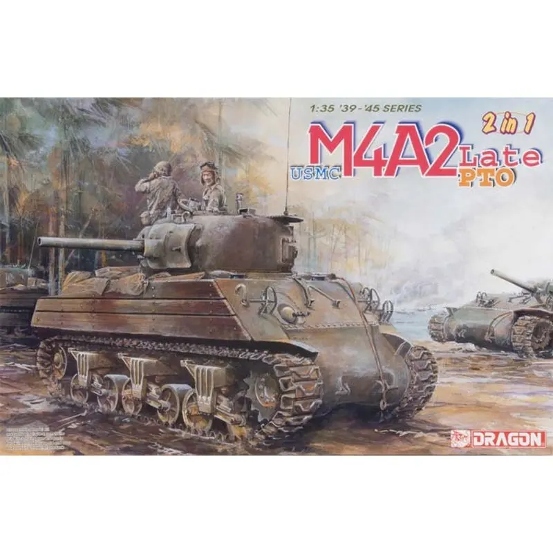 DRAGON 6462 1/35 USMC M4A2(W) Late Production PTO - Scale Model Kit