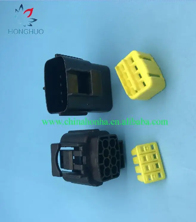 

honghuo 5set 8 Pin/ Way black Waterproof Wire Connector Plug Car Auto Sealed Electrical Set Car Truck connectors