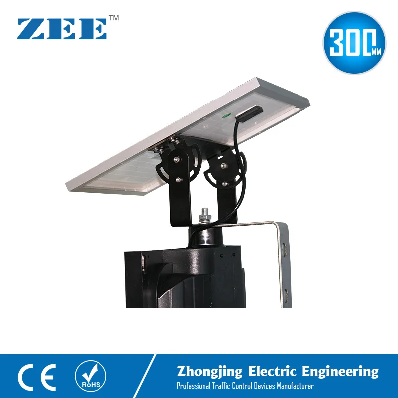 Refletor solar de 12 polegadas, 300mm, luz intermitente, âmbar, semáforo, luz led