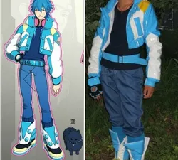 Custom Made DMMD drammatico kill Seragaki Aoba Costume Cosplay (giacche + cintura + t-shirt + guanti + copriscarpe) 11