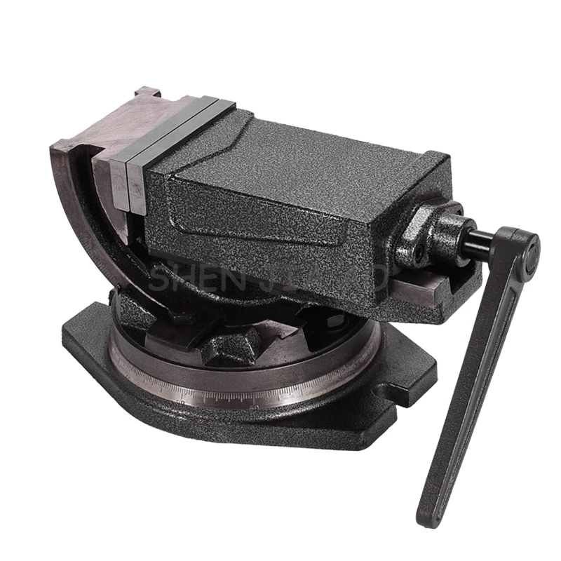 Inclinable Angle solid flat tongs 4 inch 360-degree rotary precision taper vise precision high quality flat tongs 1pc