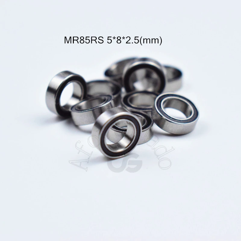 MR85RS 5*8*2.5(mm) Bearing 10pcs free shipping chrome steel rubber Sealed High speed Mechanical equipment parts