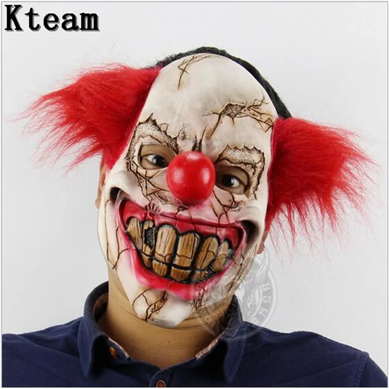 2017 New Funny Halloween Party Cosplay Scary Joker Mask Movie Full Face Horror Costume Mask Clown Mask Theater Prop toys