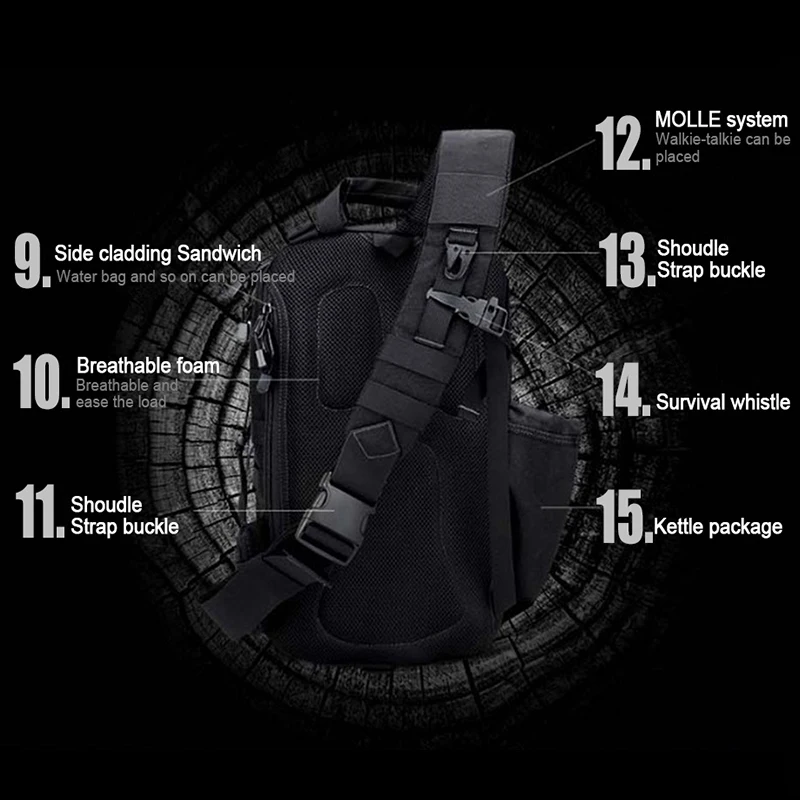 FREE SOLDIER outdoor camping hiking backpack tactical men\'s backpack Daily Ultralight bag for climbing