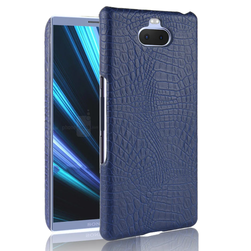 소니 Xperia 10 케이스 레트로 럭셔리 악어 가죽 커버, 소니 Xperia 10 Xperia 10 플러스 I3113 I4113 I4193 I3123 전화 케이스