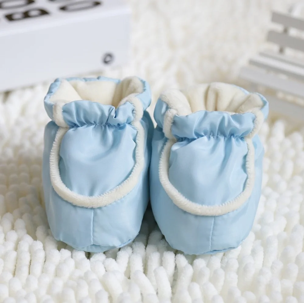 Sweet Baby Crib Shoes Infant Sleep shoe autumn winter thick cotton newborn toddler Warm for kid sleeping bed shoes 0-3months