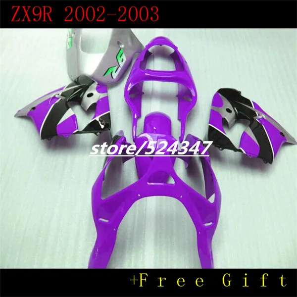 

Motorbike Covers for Kawasaki ZX-9R 2002 2003 ABS Plastic Cowlings Motorcycle ZX9R 02 03 Bodywork purple Panel Sportbike Fairing