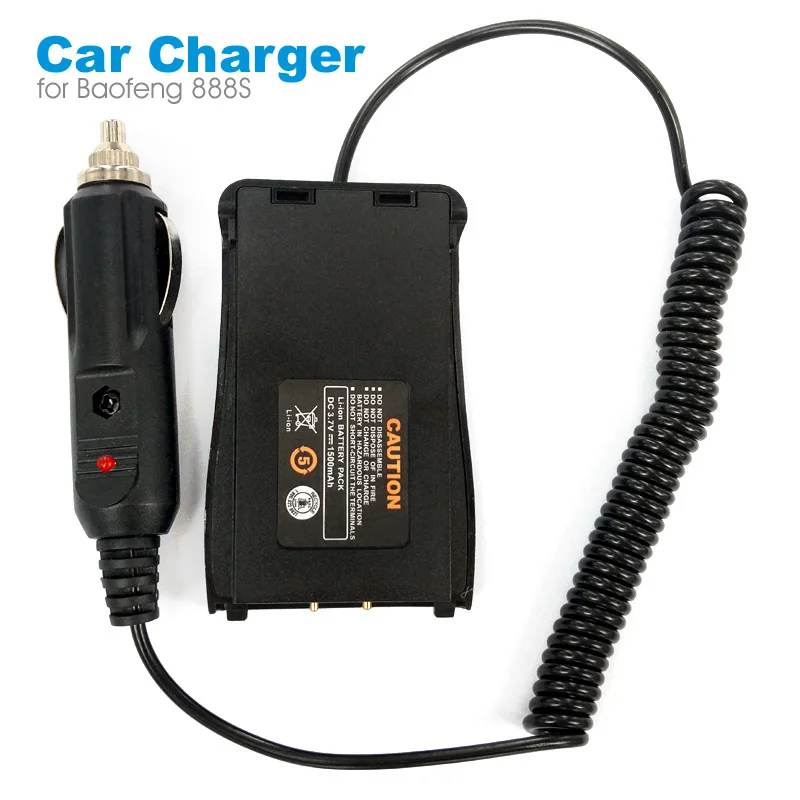 

12V Car Charger Battery Eliminator Adapter For Baofeng BF-888S BF-777 BF-666S BF 888S Portable Walkie Talkie Two Way Radio