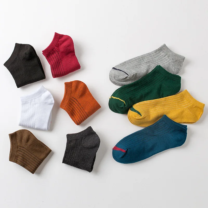 5 Pairs/Lot Socks for Women Men Lovers Autumn New Sports Breathable Cotton Socks Ankle Socks Casual Cute Short Socks Meias 35-40