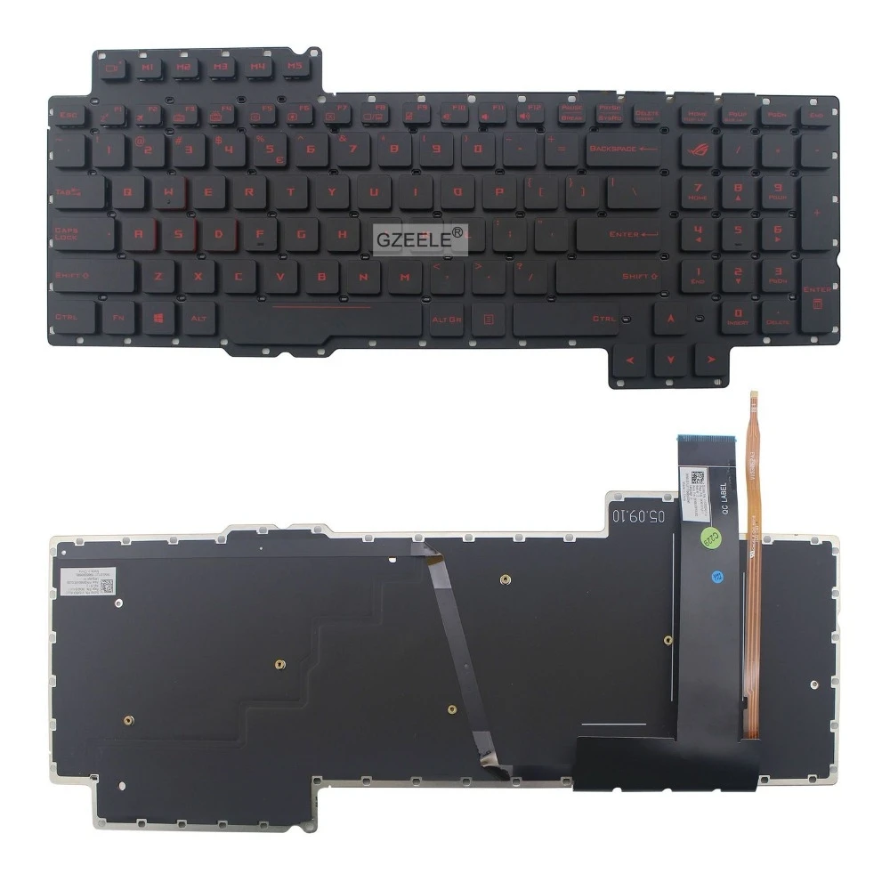 RU/US/PO/SP English Keyboard for ASUS ROG G752 G752V G752VL G752VM G752VS G752VT G752VY V153062AS1-US 0KN0-SI1US11 Backlit