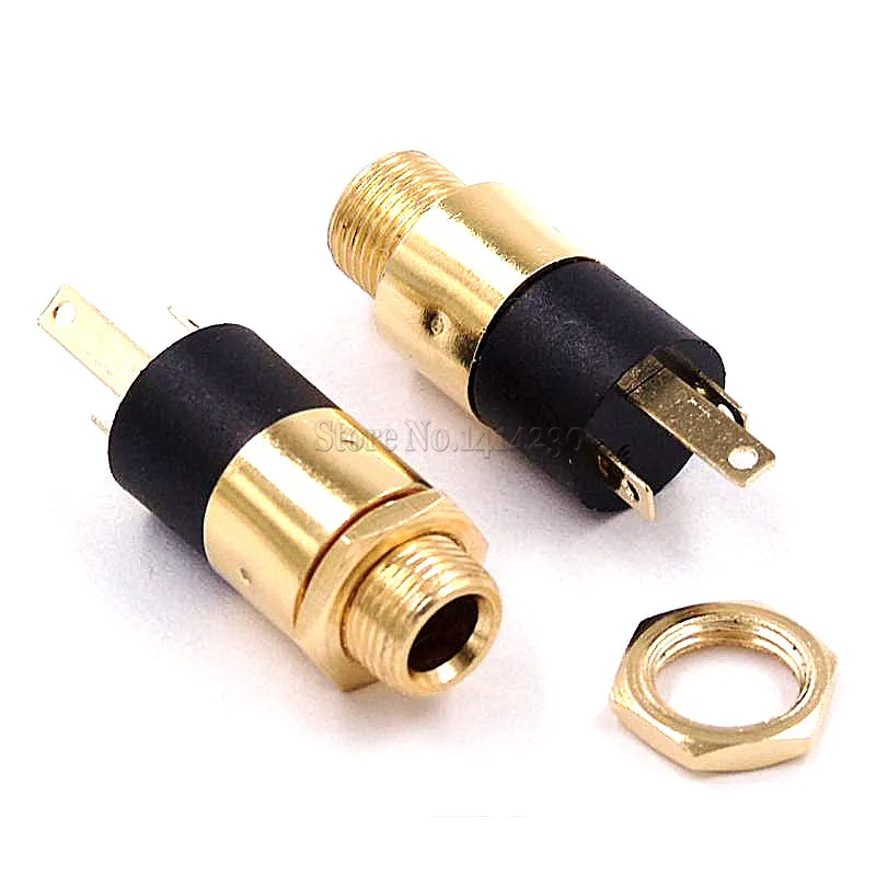 

100PC 3.5MM cylindrical socket PJ-392 Stereo Female Socket Jack with Screw 3.5 Audio Video Headphone Connector PJ392 GOLD PLATED