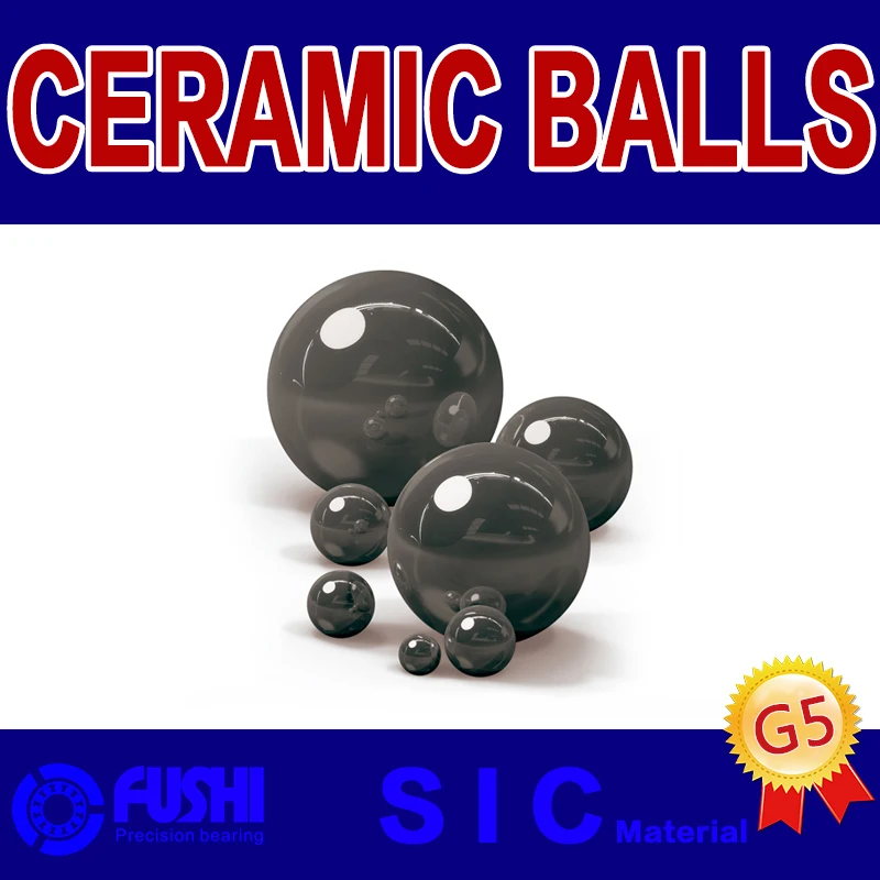 SIC Ceramic balls 1.588 2.381 3 3.175 3.969 4 4.763 5 5.953 6 ( 10 PC) Silicon Carbide G5 Precision Ball