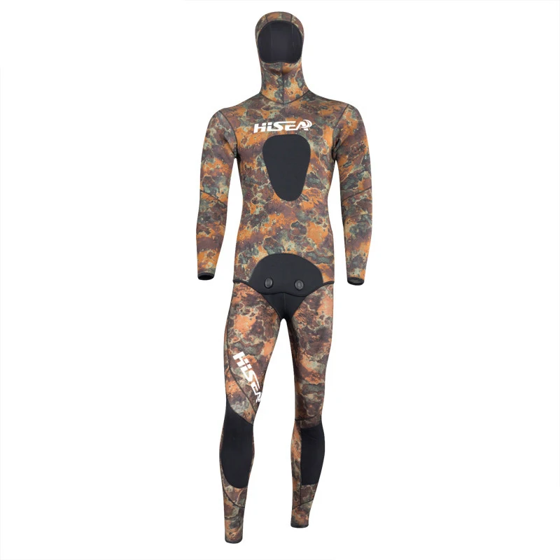 SEAC 2-pezzi Vestiti di Sport degli uomini 5mm Inverno Mute Manica Lunga Yamamoto Tenere In Caldo Protezioni surf Costume Da Bagno