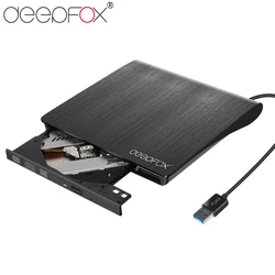 Deepfox External Drive USB 3.0 DVD-RW/CD-RW Burner Recorder Optical Drive CD DVD ROM Writer For Tablets PC