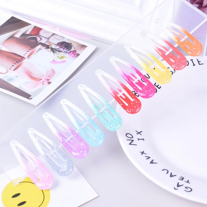 20pcs/lot Korean Fashion Girls Hairclips Barrette Children Hair Accessories Kids Hairpins Hair Clips For Women Styling 10 colors