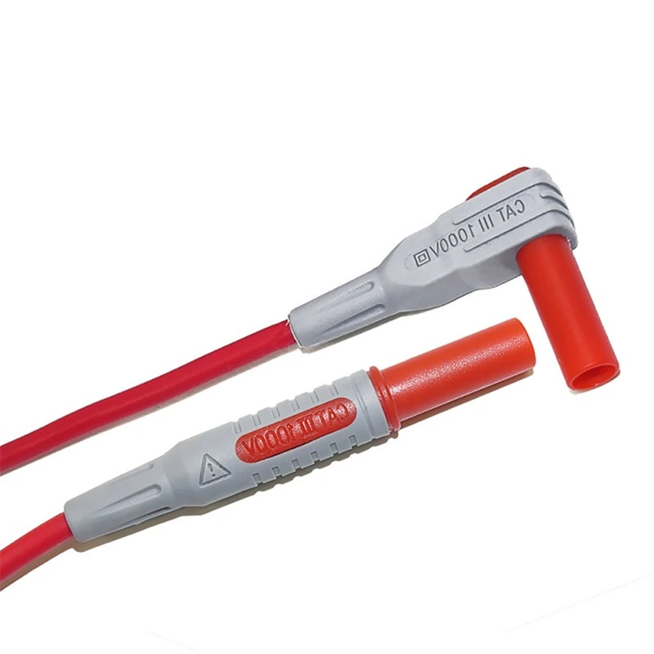 Hot Cleqee P1033 cavo di prova multimetro stampato ad iniezione 4mm spina a Banana linea di prova cavo di prova dritto a curvo spedizione gratuita