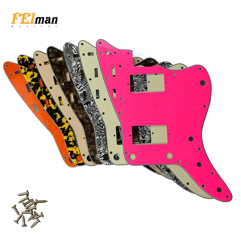 Fei Man Guitar Accessories, Pickguards With 13 Screws, Fender US Jazzmaster Guitar, PAF Humbucker Scratch Plate Replacement