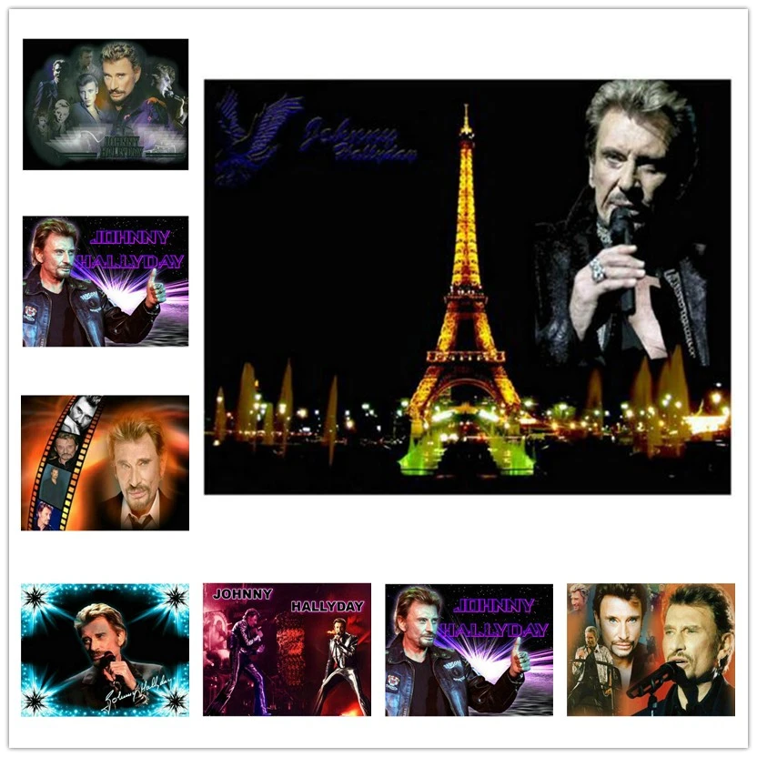 

New arrival Diamond Painting Johnny Hallyday 5D Drill Daimond Painting Figure Volledig Embroidery for Home Decor Gift WG790