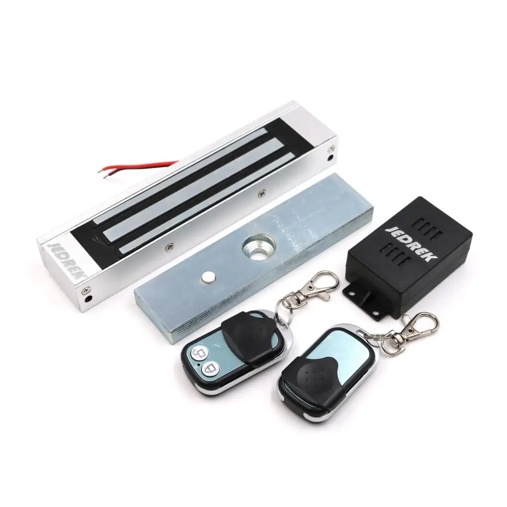 

Wireless 315Mhz Remote Control Magnetic lock Kit with Remote Handle Exit Button Power Supply 180Kg 350Lbs