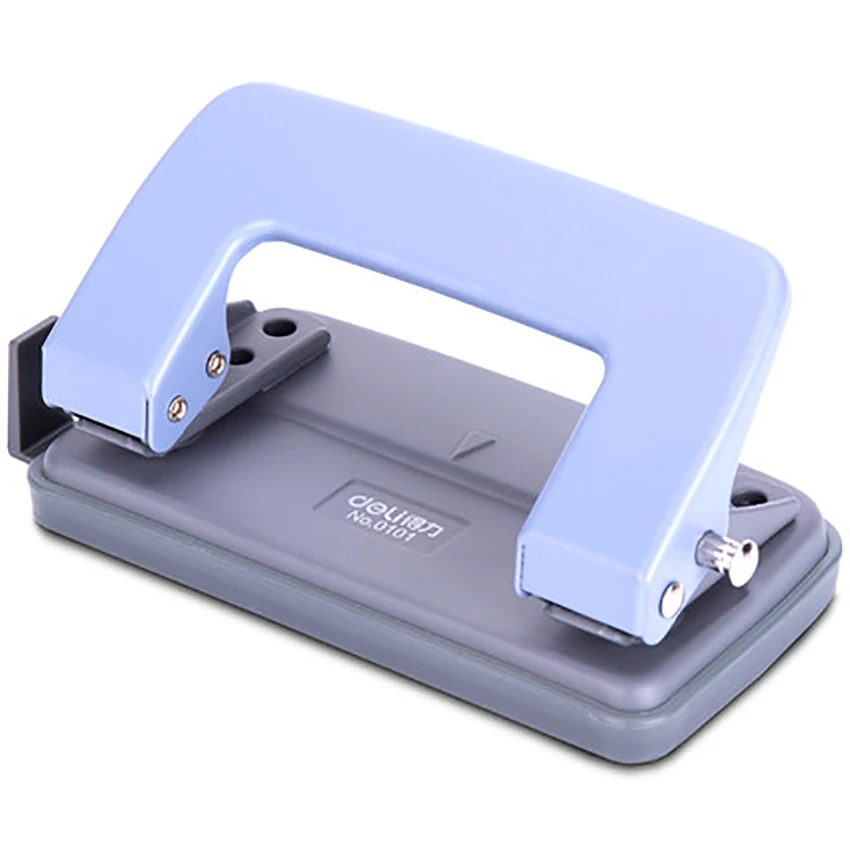 2 Hole Punch, Metal Hole Puncher with Safety Lock Function & Scale, 10 Sheet Punch Capacity, Labor Saving, Office School Supply