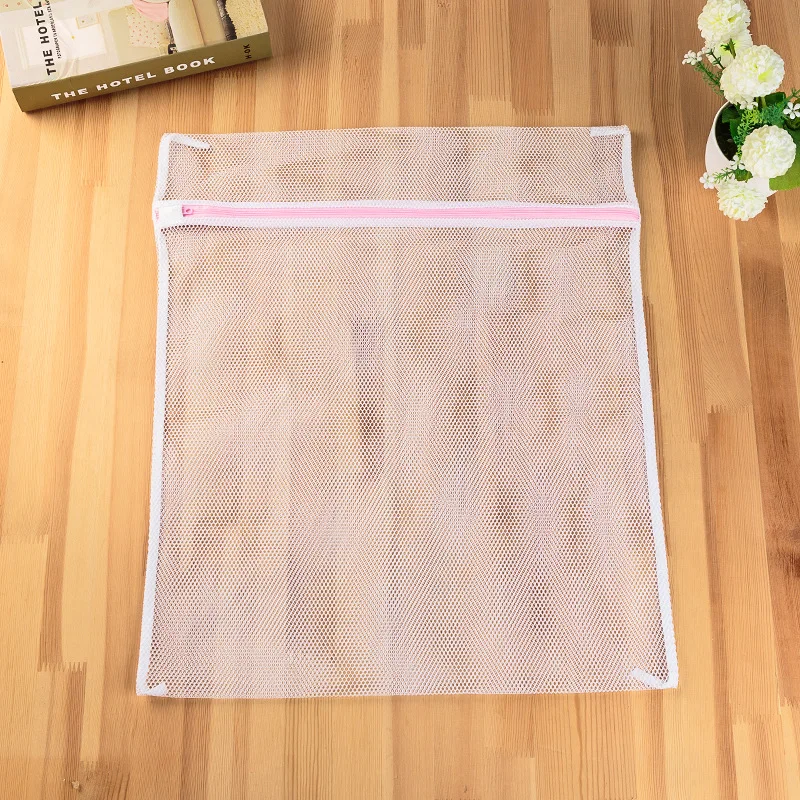 5 Size White Coarse Mesh Laundry Bags for Washing Machines Lingerie Laundry Wash Bags Modern PET+PE Polyester Laundry Bag