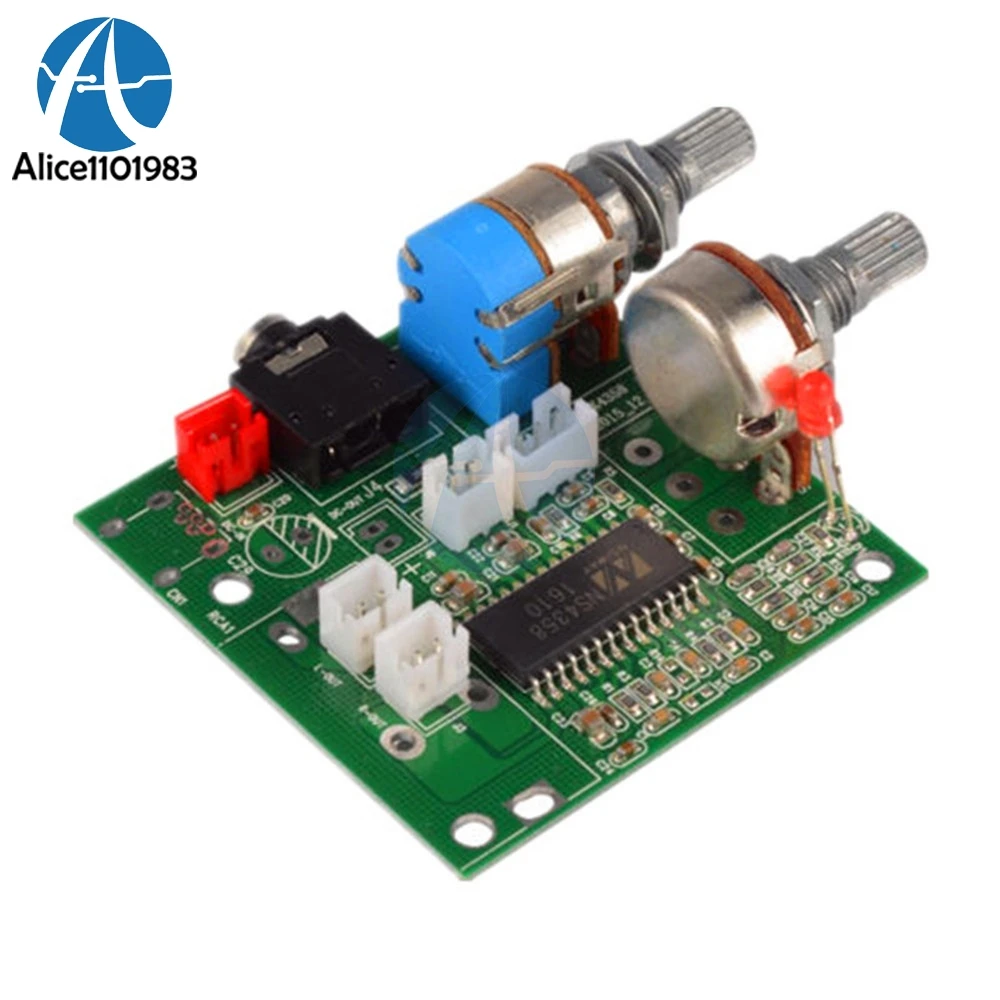 DC 5V 20W 2.1 Channel 3D Surround Digital Stereo Class D Amplifier AMP Board Module For Arduino Wires Diy Electronic PCB Board